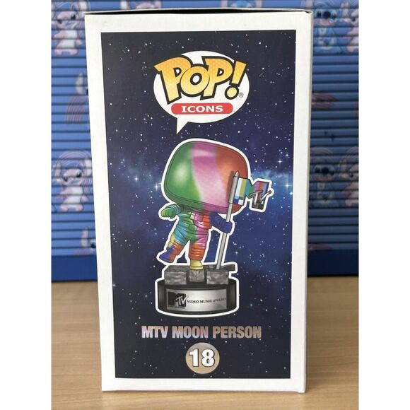 Funko Pop Icons Vinyl Figure #18 - MTV Moon Person - Picture 4 of 5